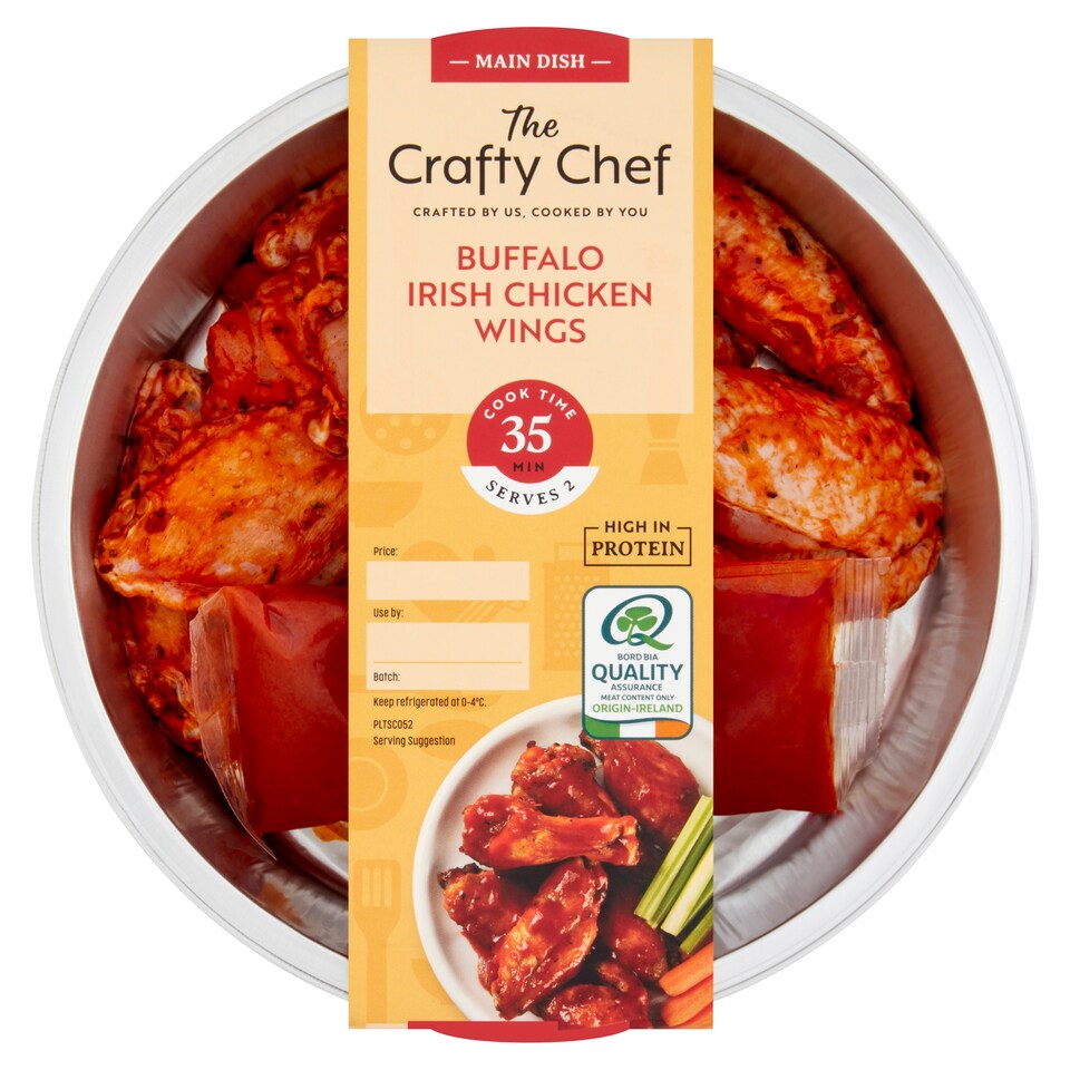 The Crafty Chef Buffalo Irish Chicken Wings 460G