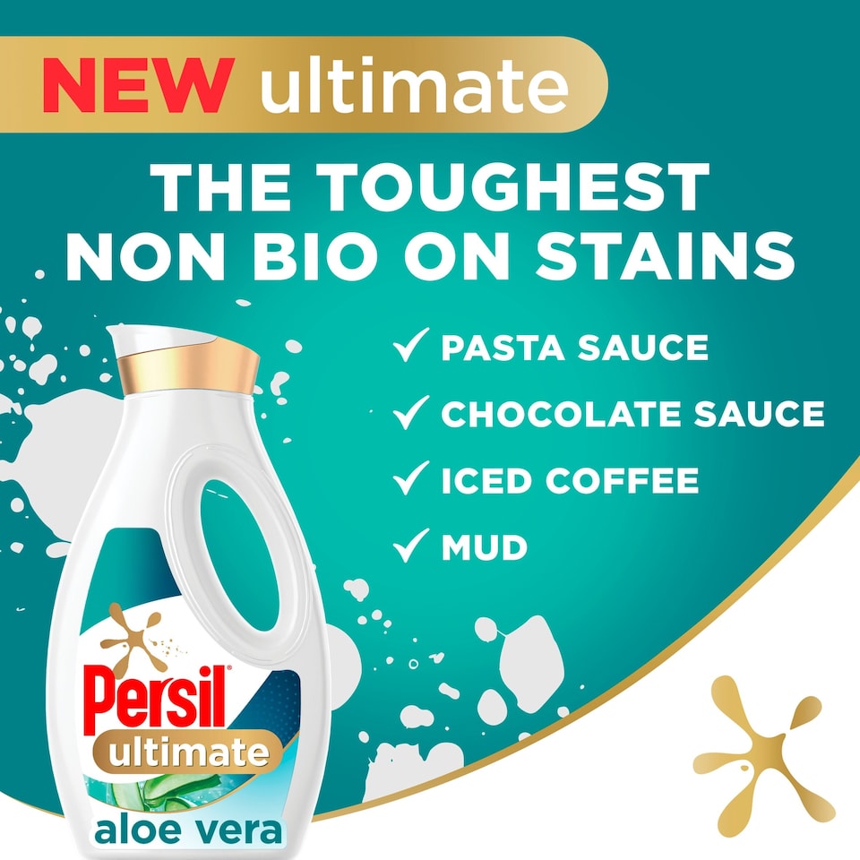 image 1 of Persil Ultimate Non Bio Aloe Vera Laundry Detergent 34 Wash 918ml