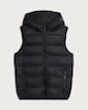 image 4 of F&F Boys Hooded Padded Zip Up Gilet in Black