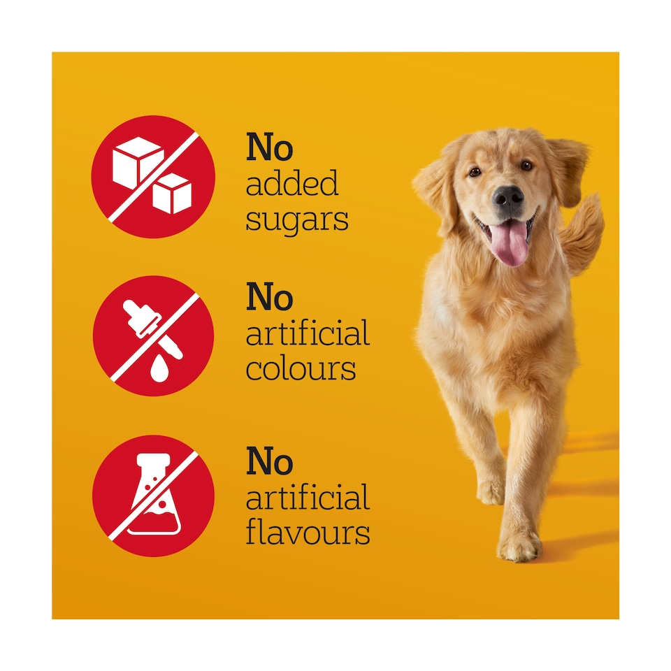 image 1 of Pedigree Ranchos Jerkies Dog Food Treat with Beef 70g