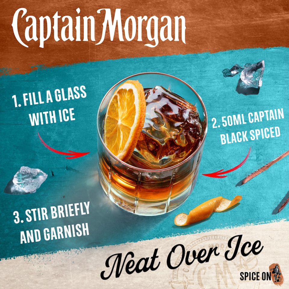 image 1 of Captain Morgan Black Spiced Premium Spirit Drink with Caribbean Rum 700 ml
