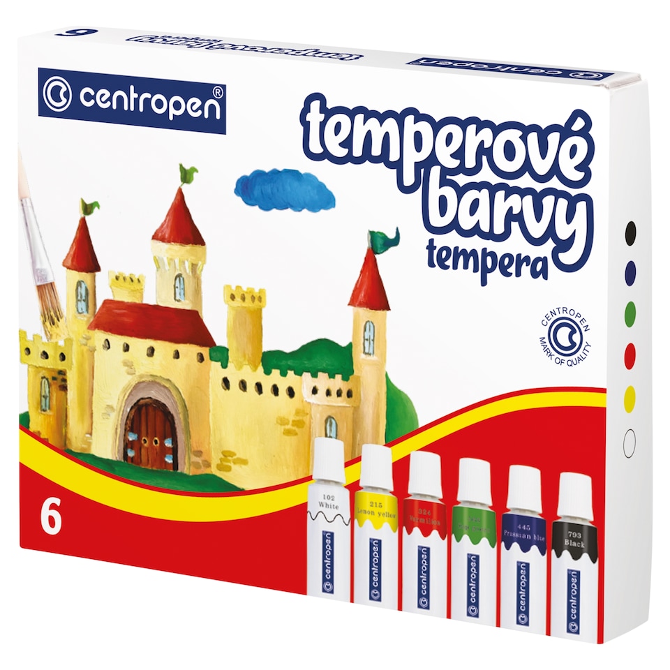 Centropen Temperové barvy 6 ks