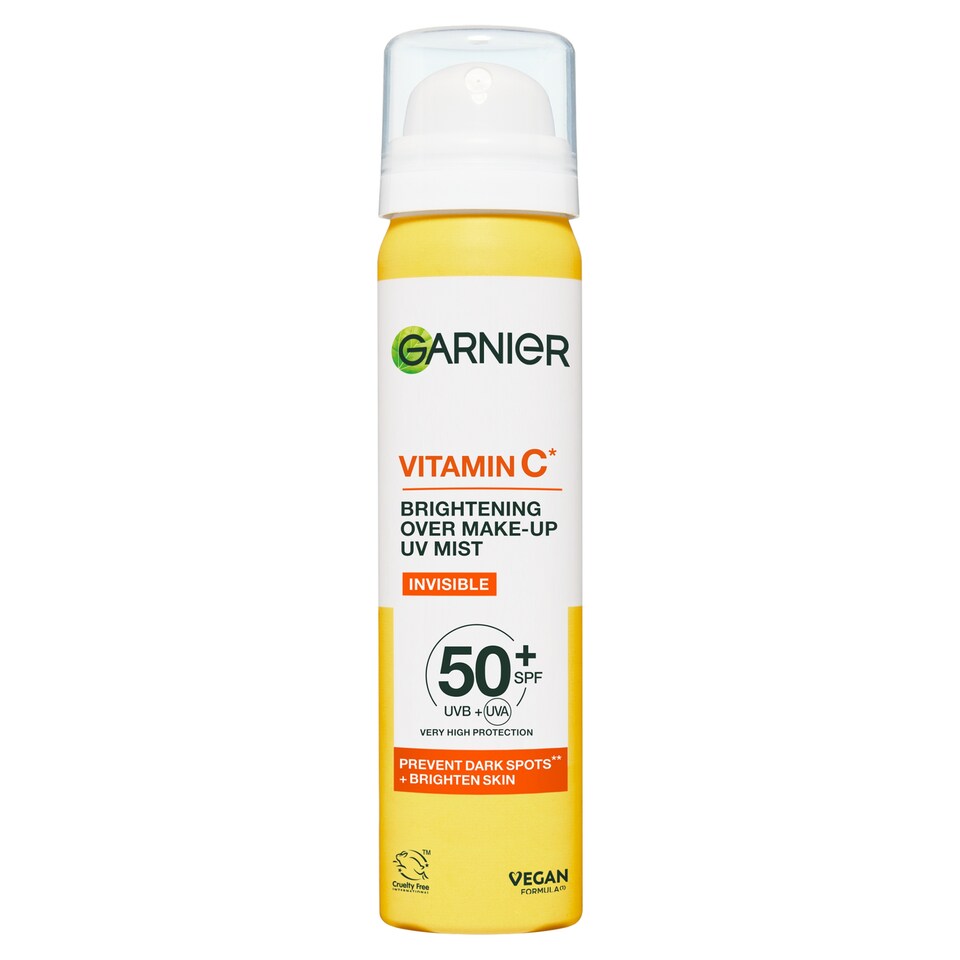 Garnier Vitamin C* rozjasňujúca pleťová hmla s SPF 50 +, 75 ml