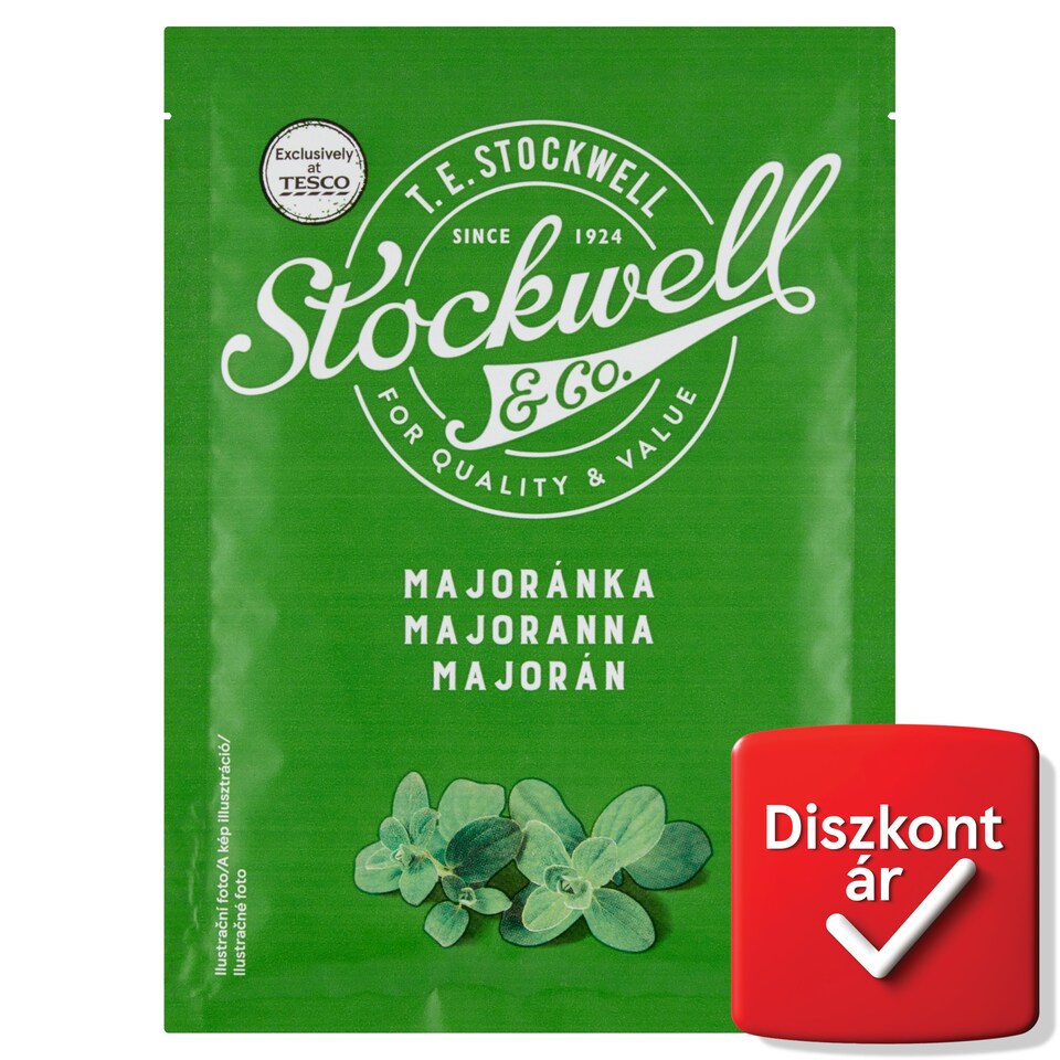 Stockwell & Co. szárított, morzsolt majoranna 8 g 