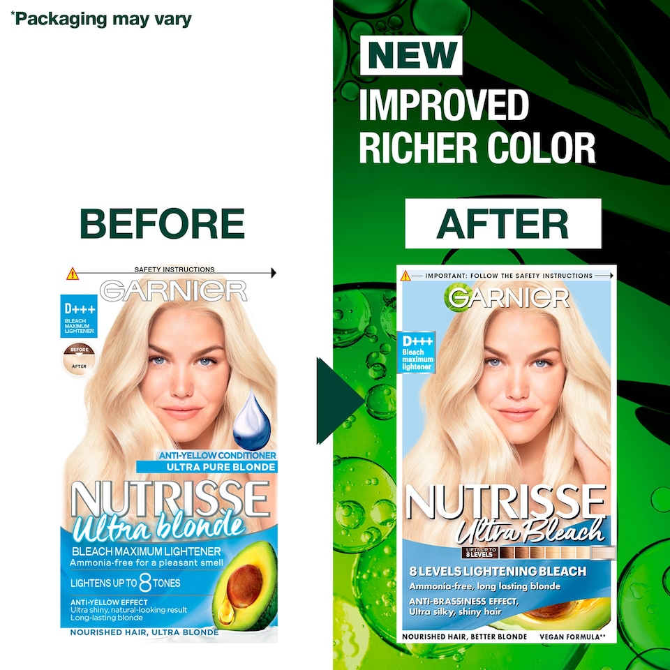 image 1 of Garnier Nutrisse Bleach Maximum Lightener D+++ Permanent Hair Dye