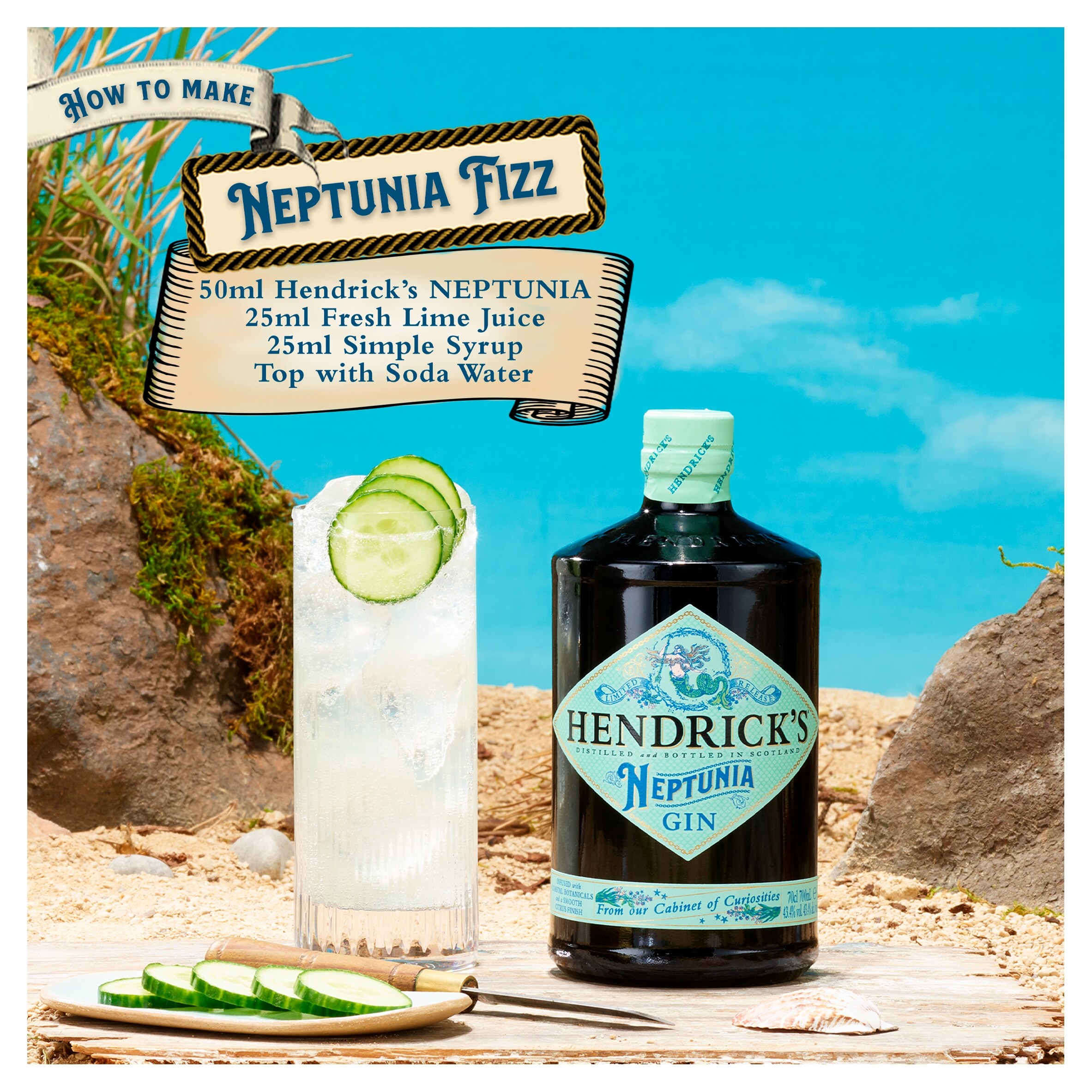 Hendrick's Neptunia Gin 70Cl - Tesco Groceries