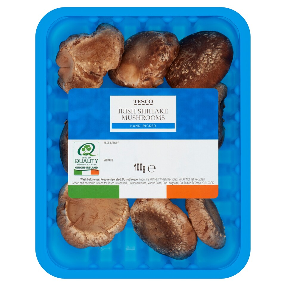 image 1 of Tesco Shiitake Mushrooms 100G