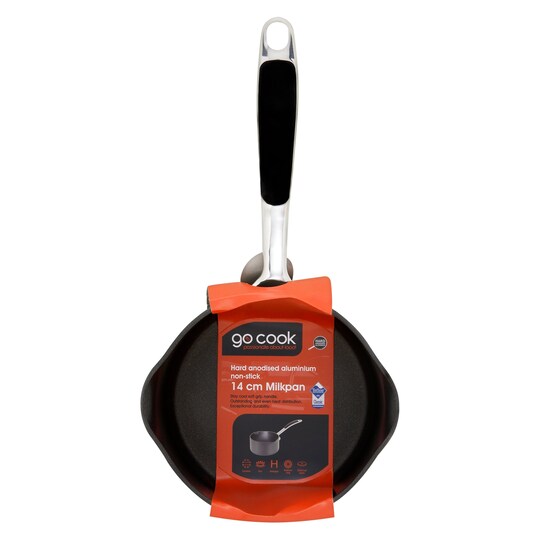 TESCO GO COOK HARD ANODISED 14CM MILKPAN Tesco Groceries