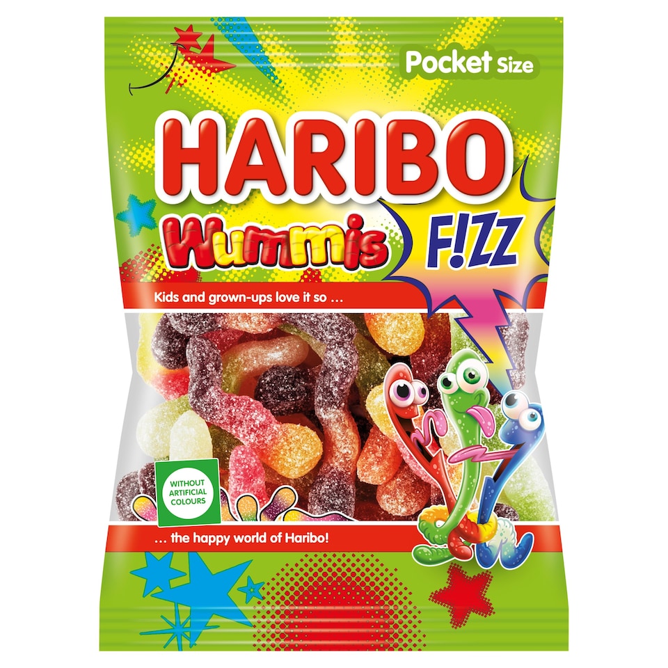 Haribo Wummis Fizz kyselé želé s ovocnými příchutěmi 100g