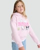 image 2 of Hello Kitty and Friends Slogan Cotton Rich Hoodie in Pink