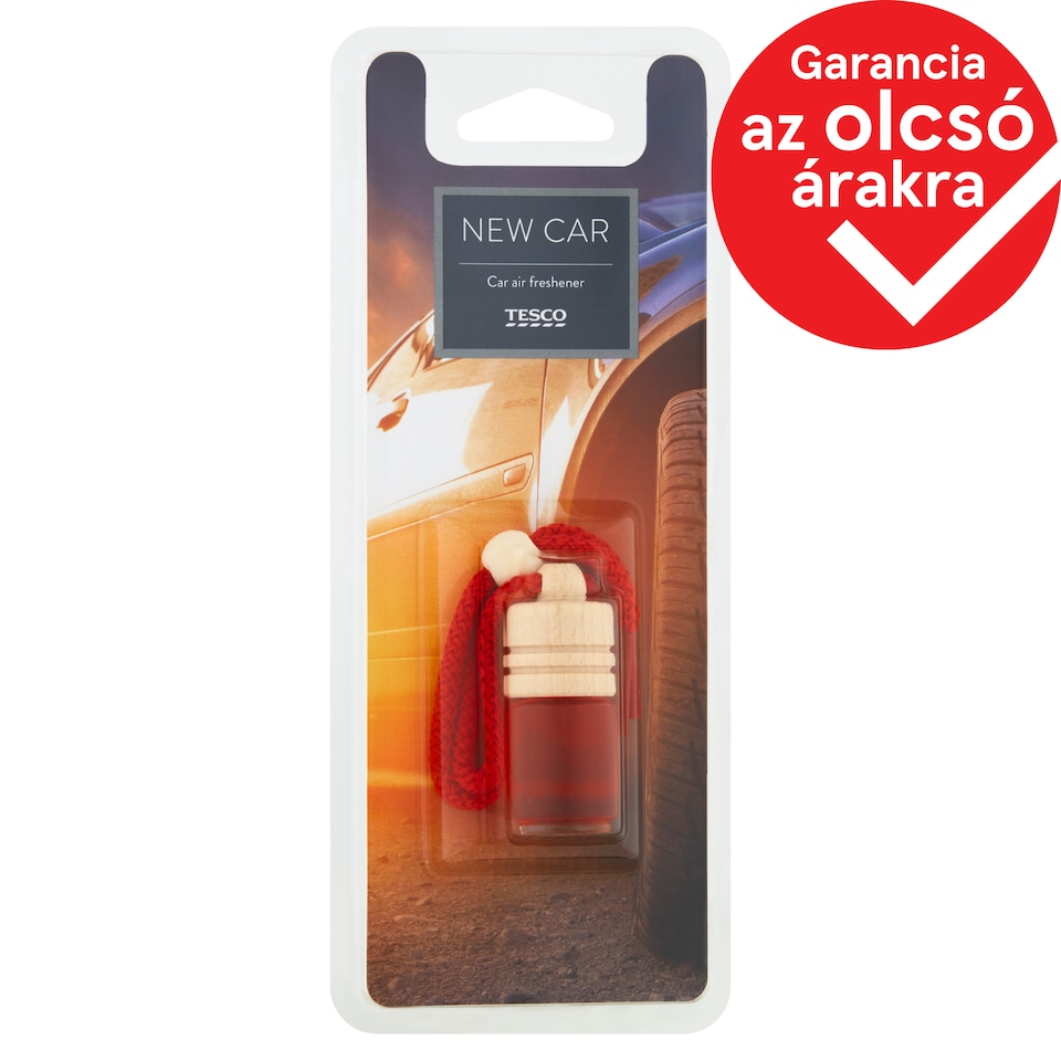 Tesco Hanging Wooden Új Autó autós légfrissítő 5 ml