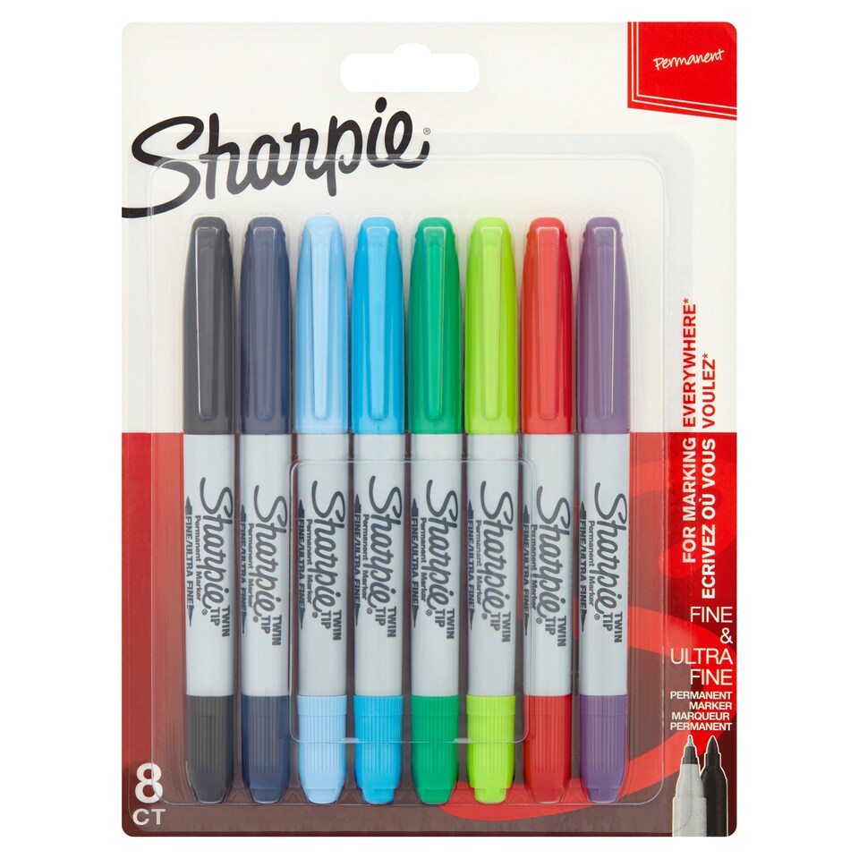 image 1 of Sharpie Twin Tip Assrtd 8Pk