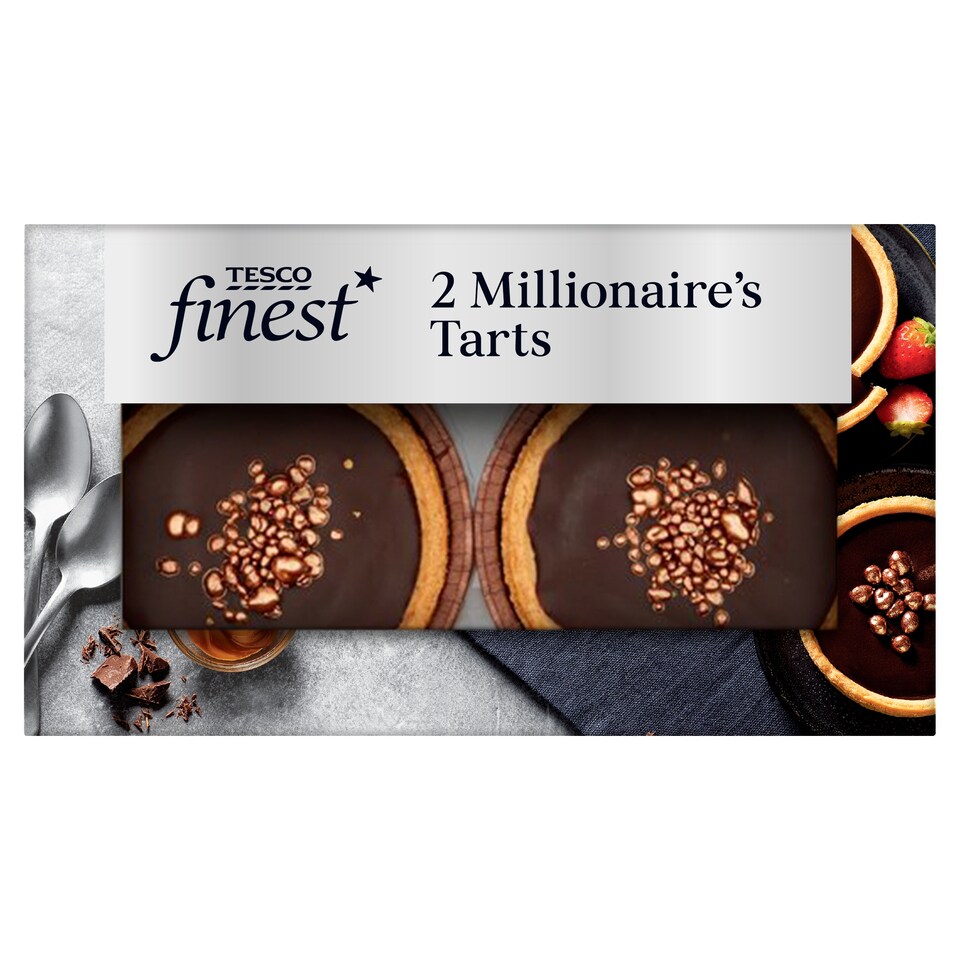 Tesco Finest 2 Millionaires Tarts 150G