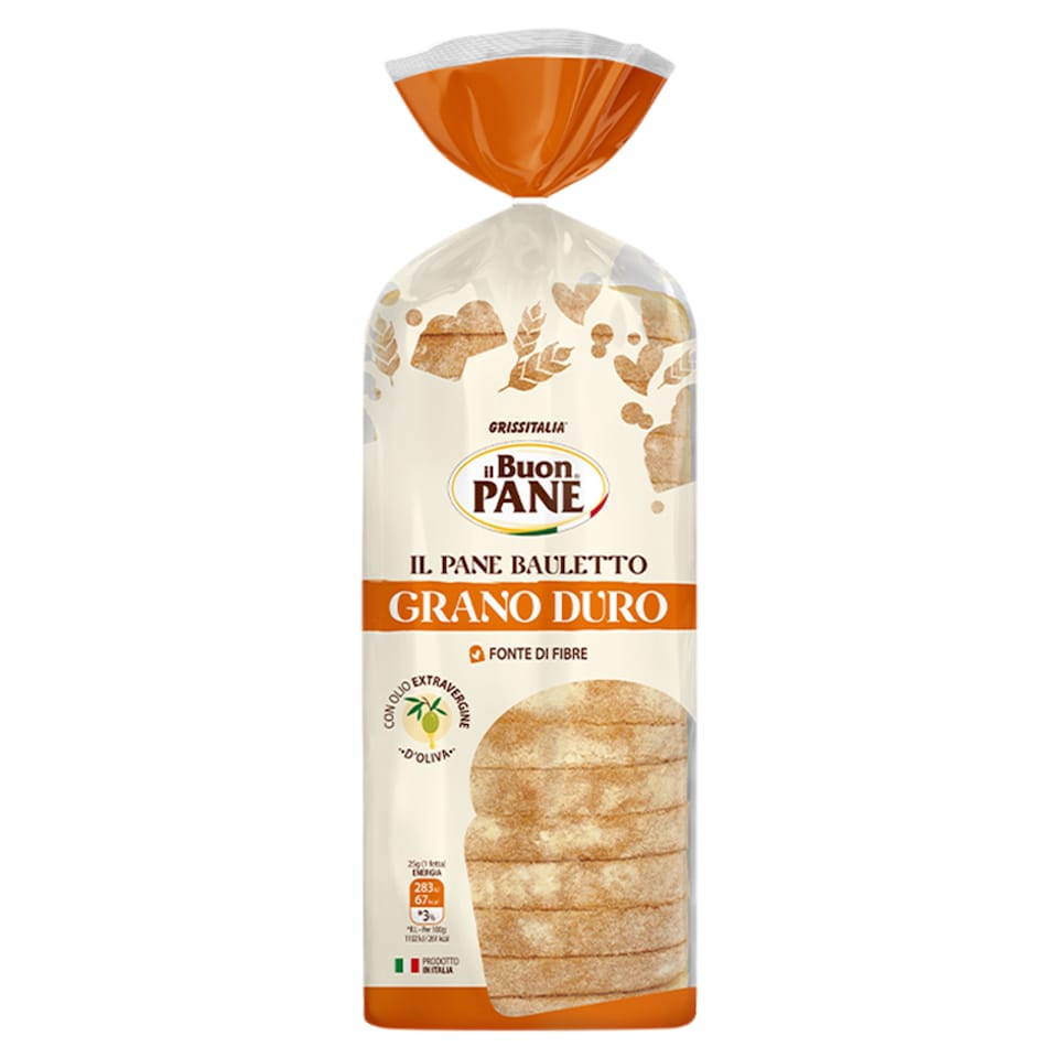 Il Buon Pane Bauletto Grano Duro durumbúza toaszt kenyérszeletek 400 g 