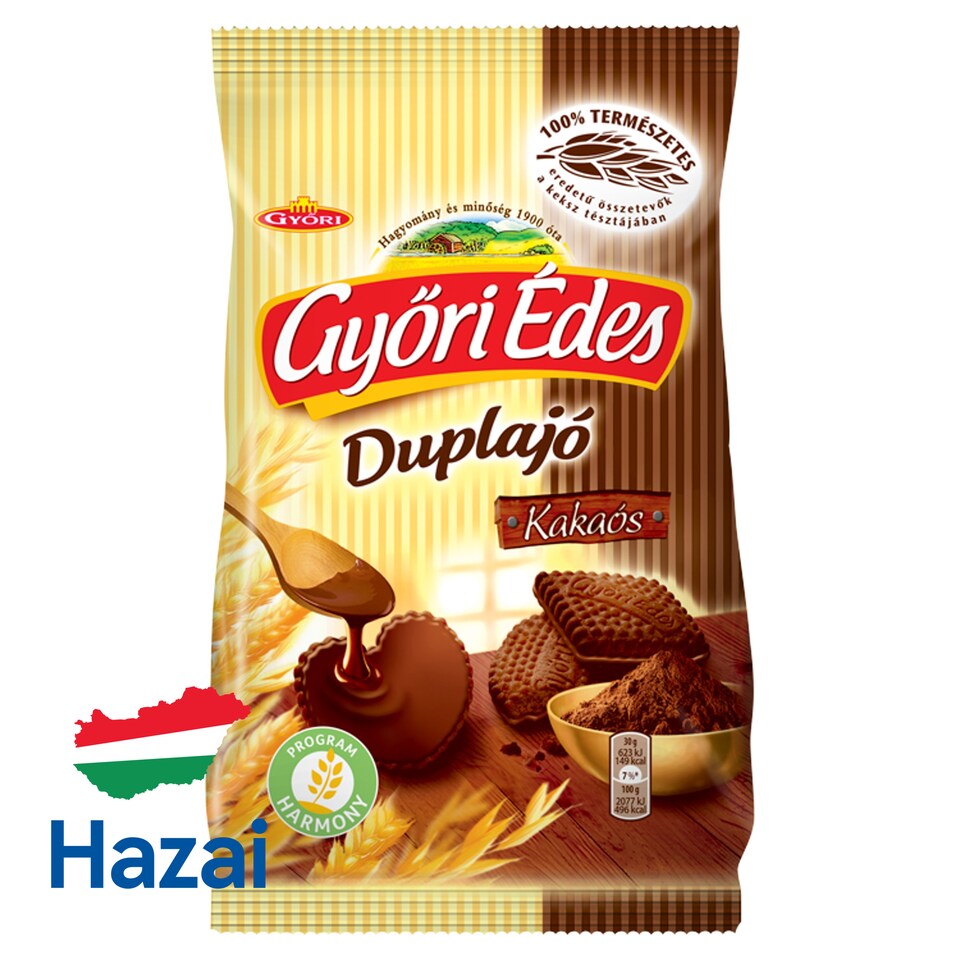 Győri Édes Duplajó Cocoa Biscuits Dipped in Cocoa Coating 150 g