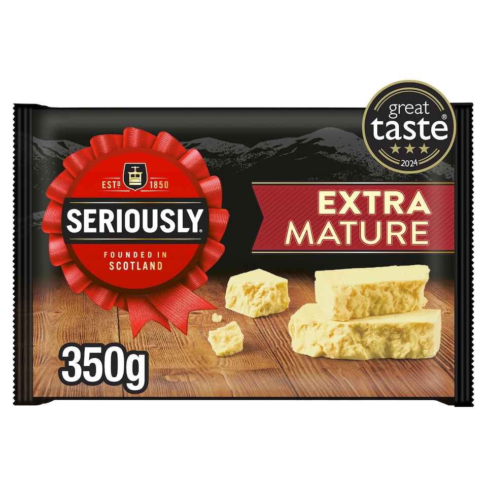 Seriously Extra Mature Cheddar Cheese 350g