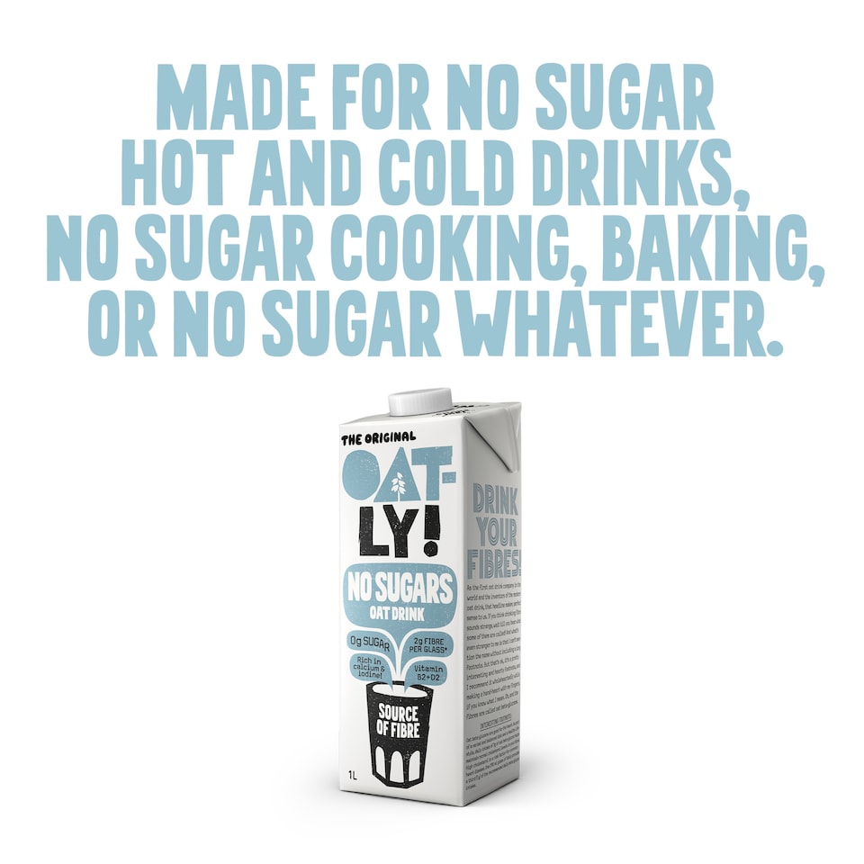 image 1 of Oatly The Original No Sugars Oat Drink 1L
