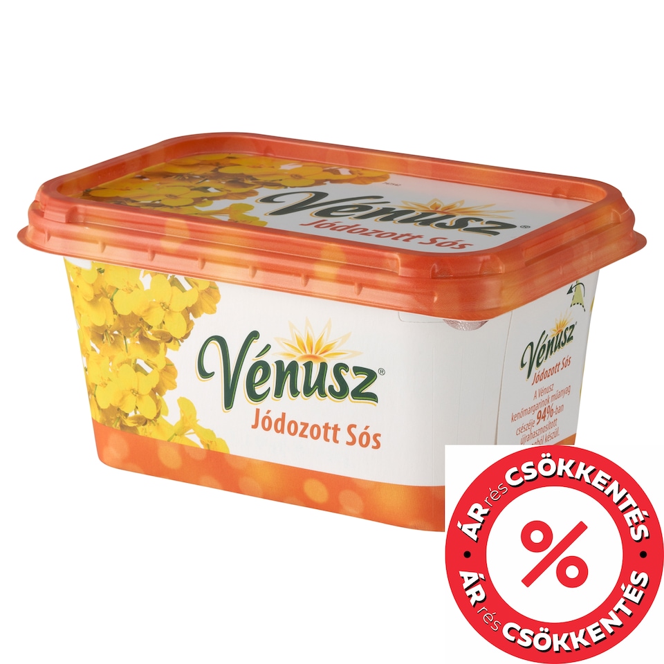 Vénusz Jódozott Sós 55% zsírtartalmú margarin 450 g