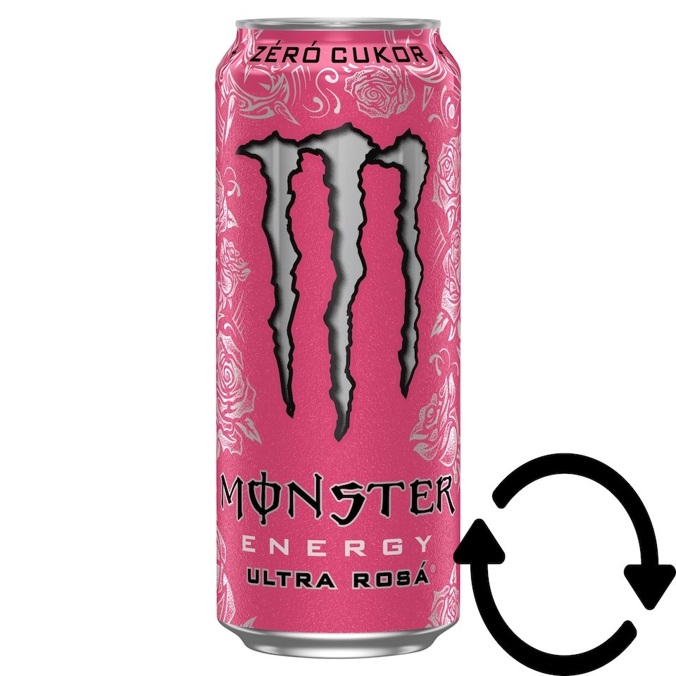 Monster Energy Ultra Rosá szénsavas ital koffeinnel és édesítőszerekkel 500 ml