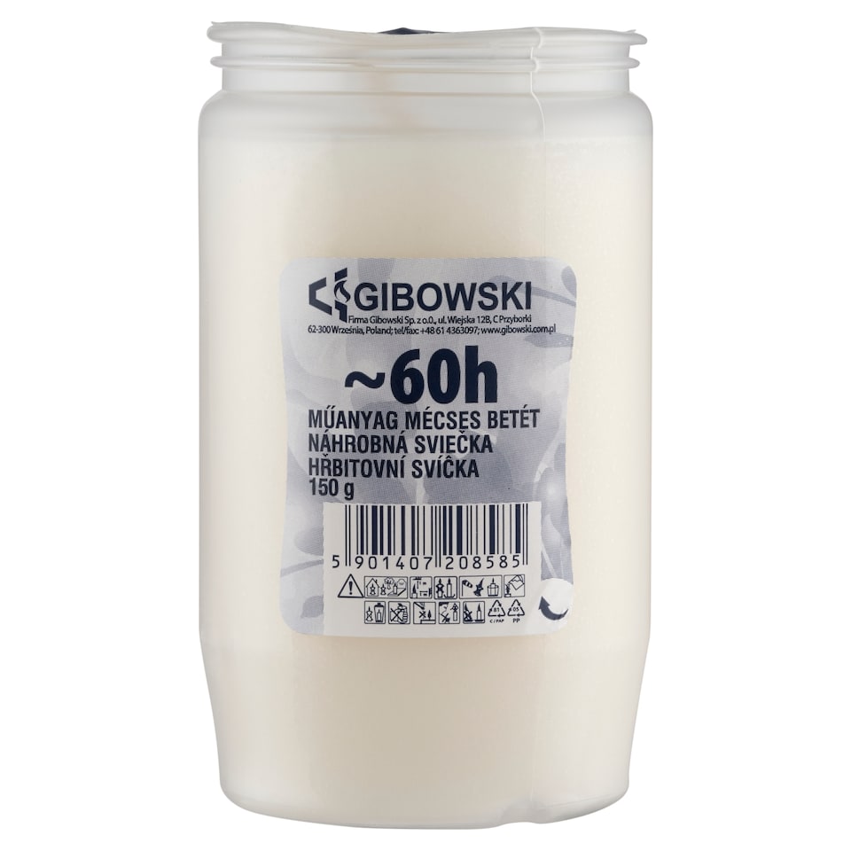 Gibowski műanyag mécses betét 150 g