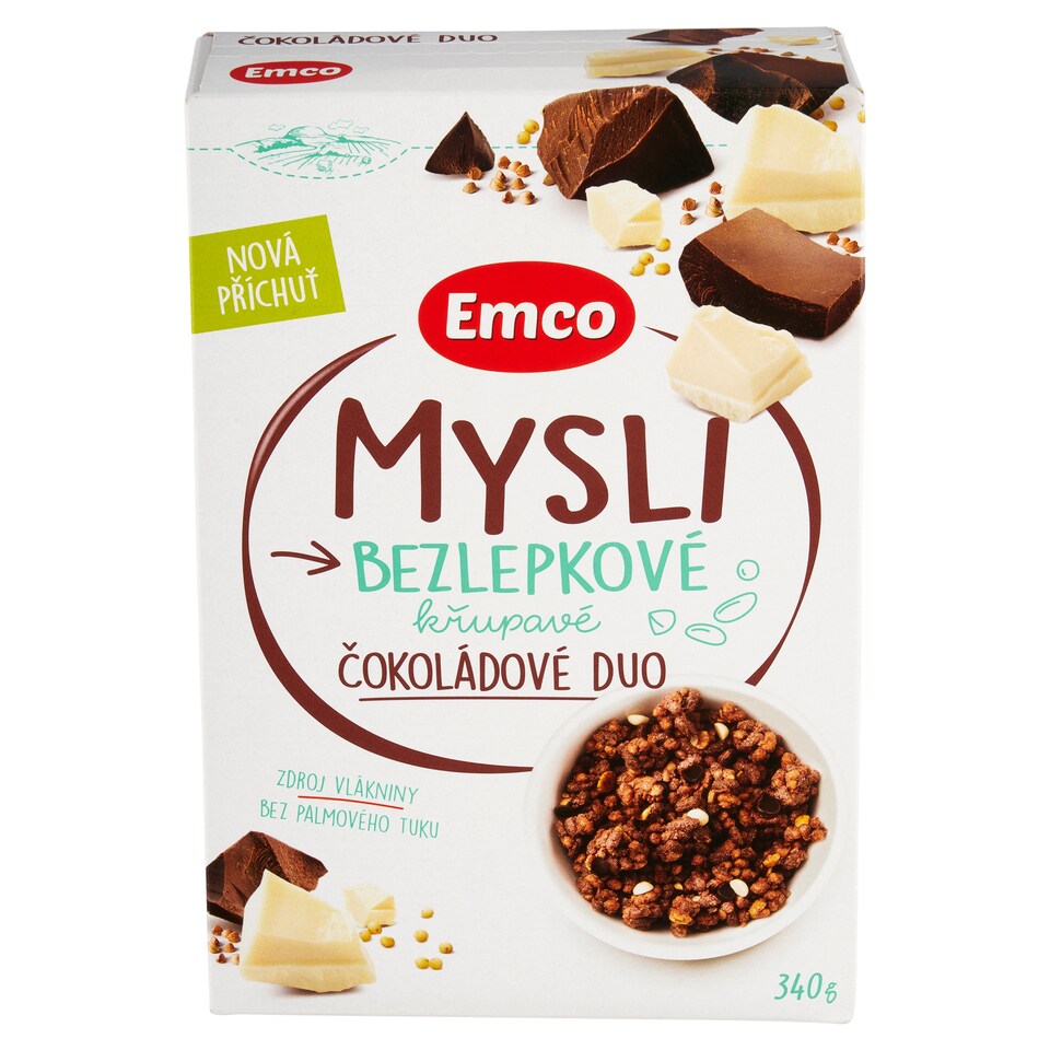 Emco Mysli Gluten-Free Crunchy Chocolate Duo 340g