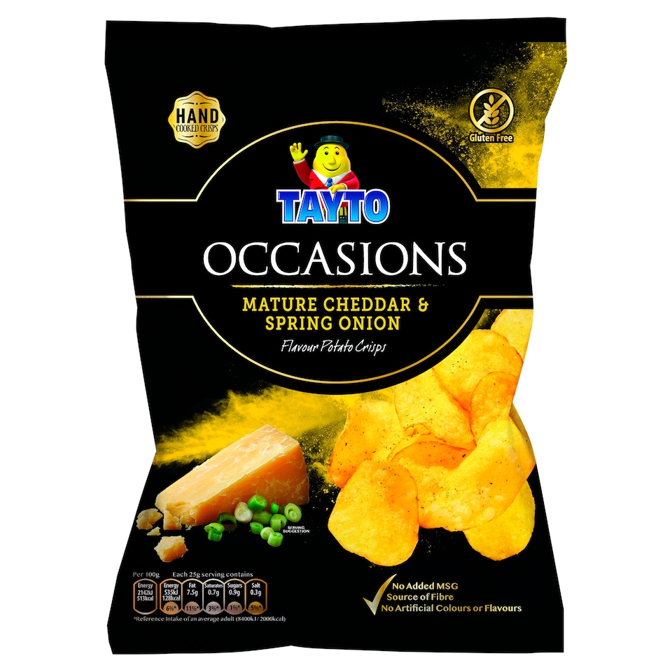 Tayto Occasions Mature Chedder Cheese And Onion Crsps 125G