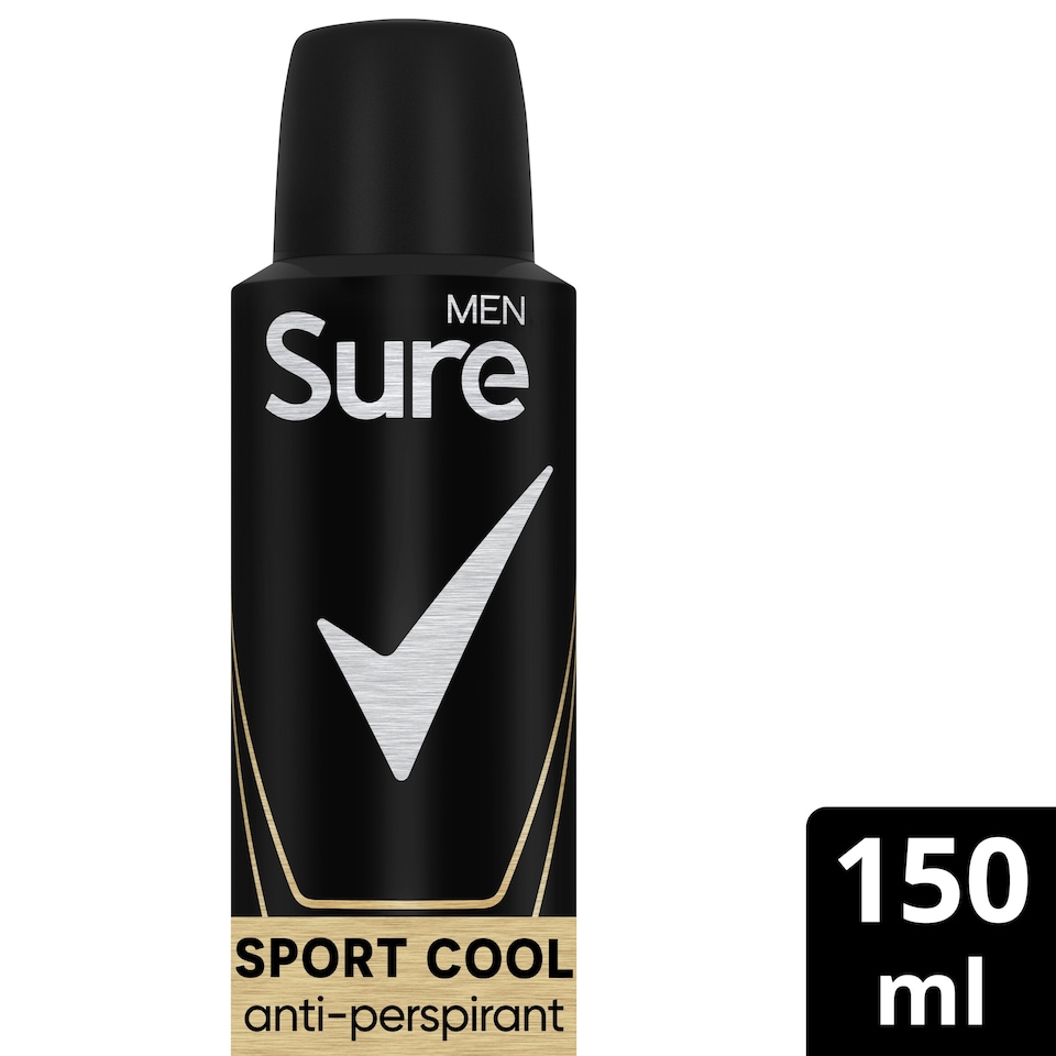 image 1 of Sure Men Sport Cool Antiperspirant Deodorant 150Ml