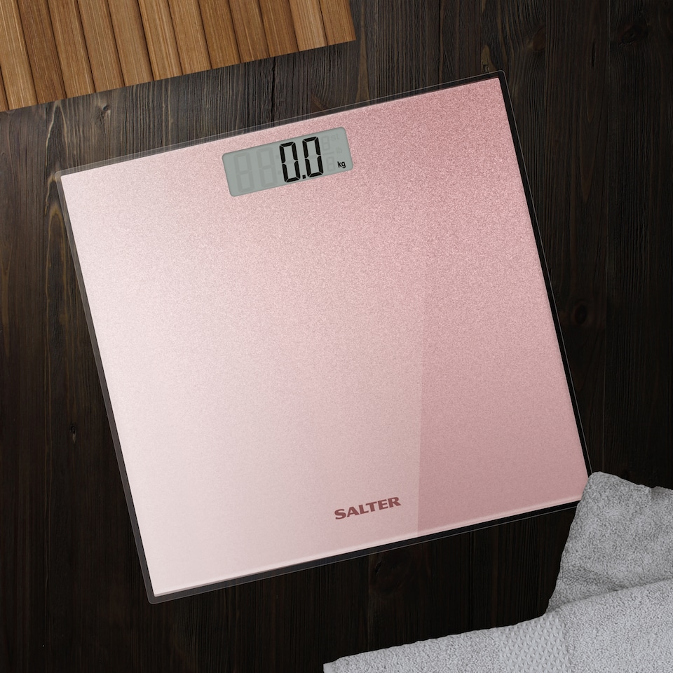 image 1 of Salter Pink Glitter Electronic Scale
