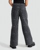 image 3 of F&F Girls Pure Cotton Leopard Print Wide Leg Jeans in Grey