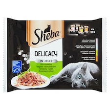 Sheba Delicacy in Jelly Smíšený výběr 4 x 85g (340g)