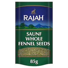 RAJAH WHOLE FENNEL SEEDS (SAUNF) 85G