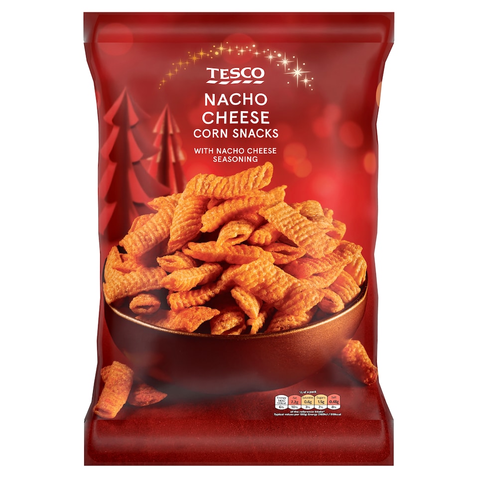 Tesco Nacho Cheese Corn Snacks 150G