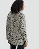 image 3 of F&F Houndstooth Print Collared Blouse in Multi Black White