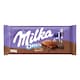 Milka Oreo Choco alpesi tejcsokoládé kakaós krémtöltelékkel és kakaós kekszdarabokkal 100 g  1. kép
