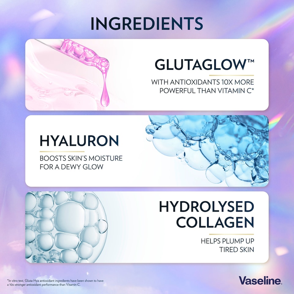 image 1 of Vaseline Gluta-Hya Overnight Radiance Body Lotion Moisturiser 200ml