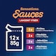 image 2 of Felix Sensations Sauces Pouches for Cats Beef, Lamb, Turkey, Duck in Sauce 12 x 85g