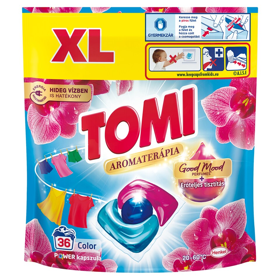 Tomi Aromaterápia Orchidea Color Power Capsule Detergent 36 Washes 432 g