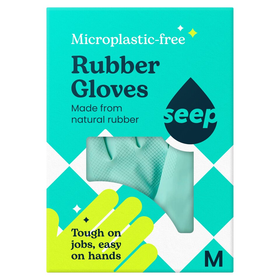 Seep Eco Rubber Gloves Medium Zero Plastic 1 Pair