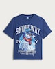 image 4 of F&F Boys Pure Cotton Festive Print T-Shirt in Blue