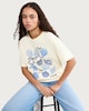 image 1 of OH ME OH MY Pure Cotton Seashell Print Oversized T-Shirt in Yellow