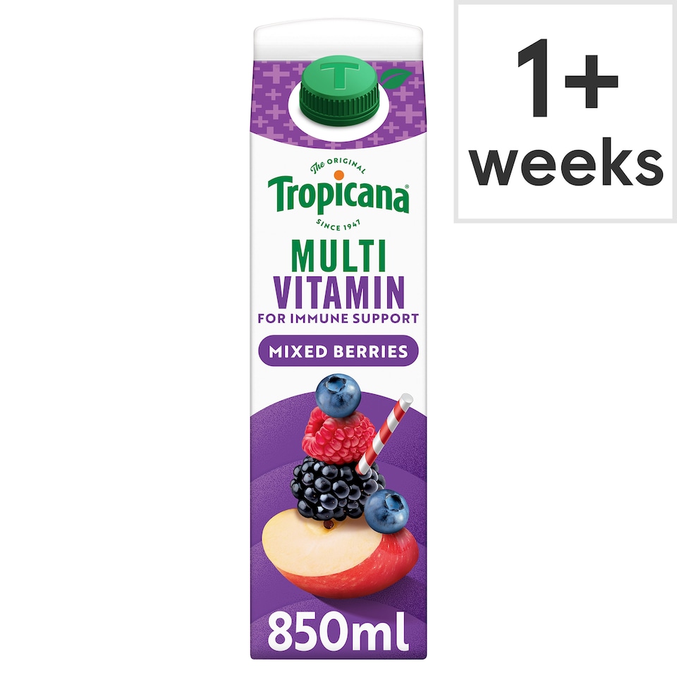 image 1 of Tropicana Multivitamin Juice - Mixed Berries 850ml