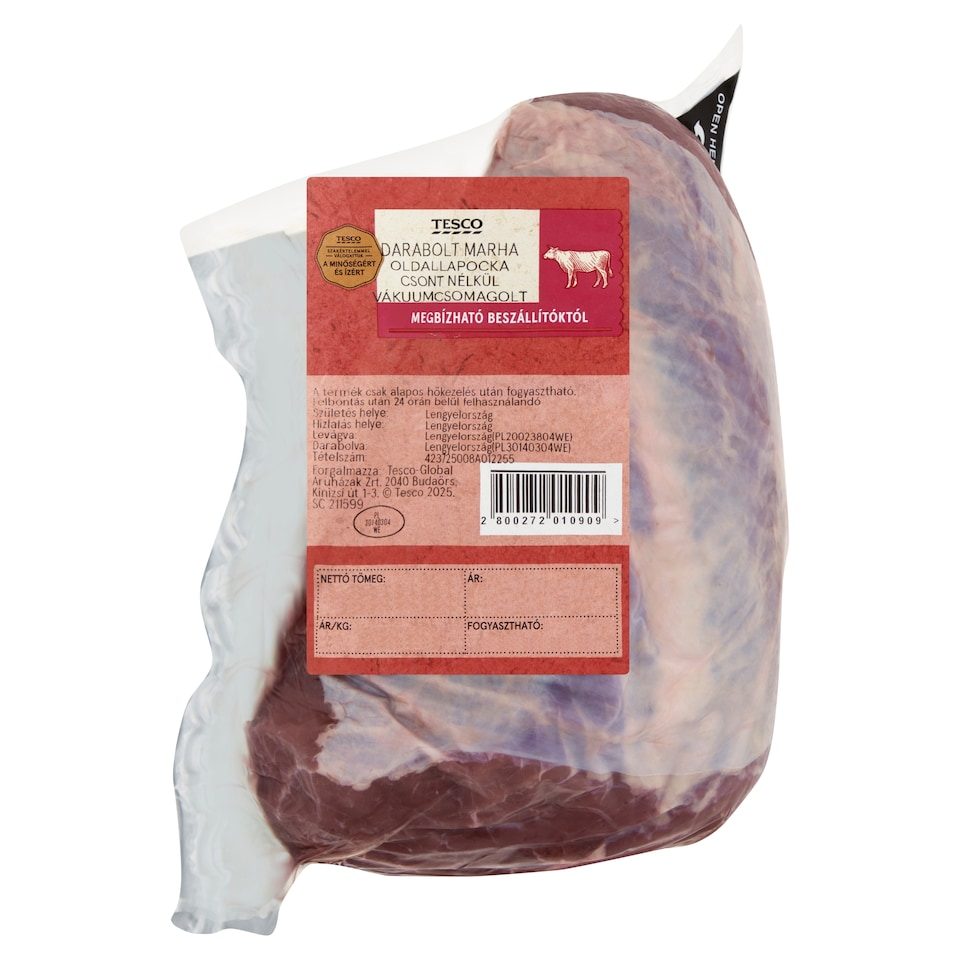 Tesco darabolt marha oldallapocka csont nélkül