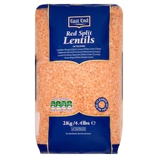East End Red Split Lentils 2Kg