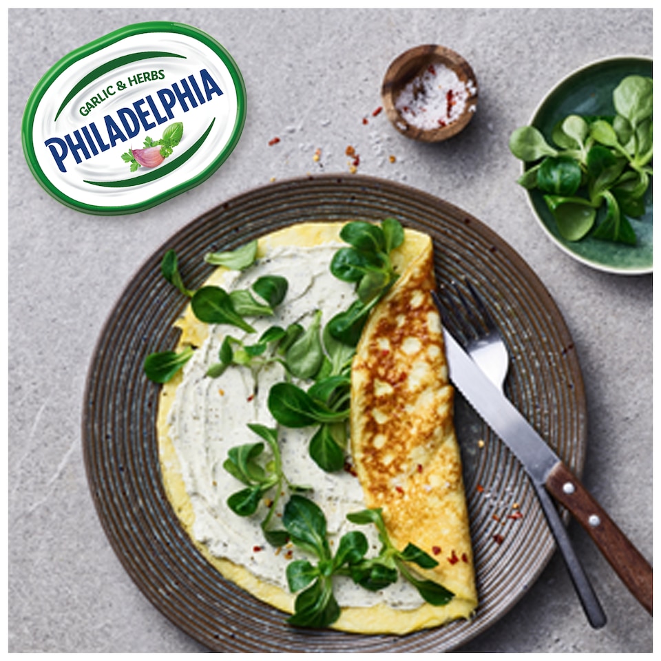 image 1 of Philadelphia Garlic & Herbs Soft Cream Cheese 165G