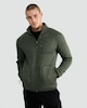 image 1 of F&F Fleece Snit Textured Zip Pocket Jacket in Khaki
