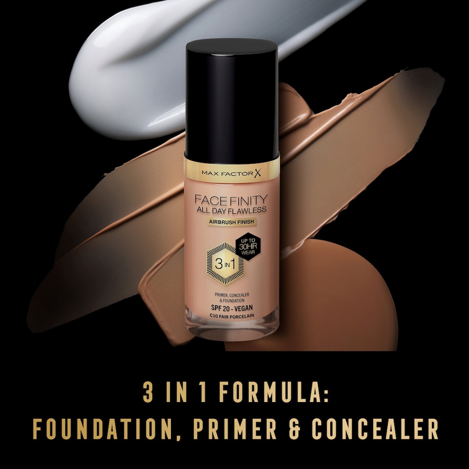 image 1 of Max Factor Facefinity All Day Flawless Foundation 10 Fair Porcelain 30ml