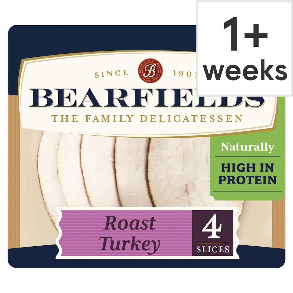 Bearfields Carved 4 Slices Roast Turkey 90g