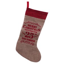 Tesco Hessian Printed Stocking