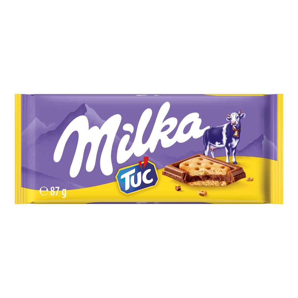 Milka Tuc Alpine Milk Chocolate with Salted Cracker 87 g