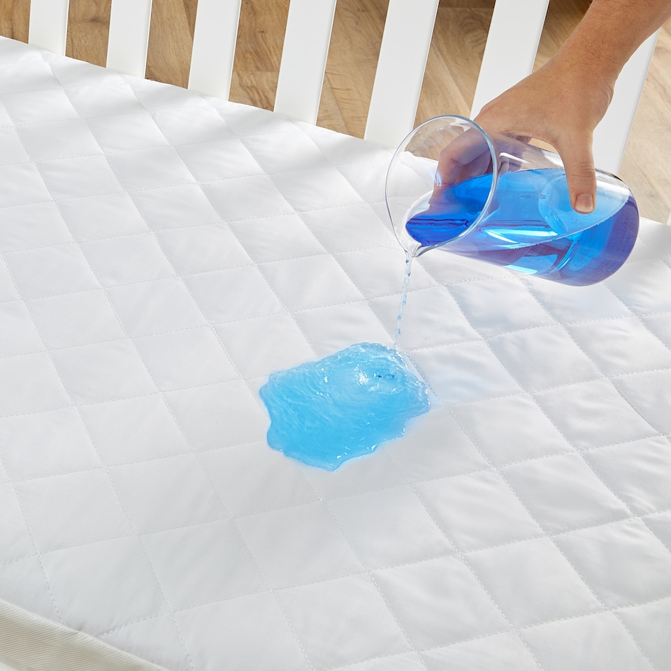 image 1 of Silent Night Quilted Cotbed Protector